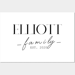 Elliott Family EST. 2020, Surname, Elliott Posters and Art